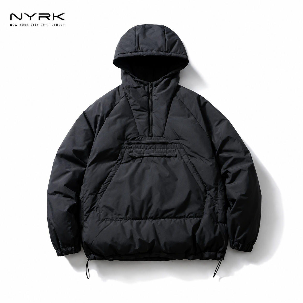 NYRK.ニューヨーカー フーディー ボア ダウンジャケット メンズ