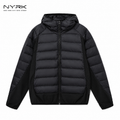 NYRK.ニューヨーカー フード付き 中綿ジャケット 切り替えブルゾン メンズ