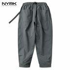 NYRK.ニューヨーカー ベルト付き ワイドテーパード イージーパンツ メンズ
