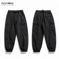 NYRK.ニューヨーカー ナイロンカーゴパンツ ベルト付き ジョガーパンツ メンズ