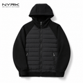 NYRK.ニューヨーカー 中綿ジャケット フードディー 切り替えブルゾン メンズ