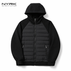 NYRK.ニューヨーカー 中綿ジャケット フードディー 切り替えブルゾン メンズ
