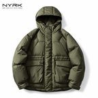 NYRK.ニューヨカー 中綿ジャケット フード付き ミリタリーブルゾン メンズ