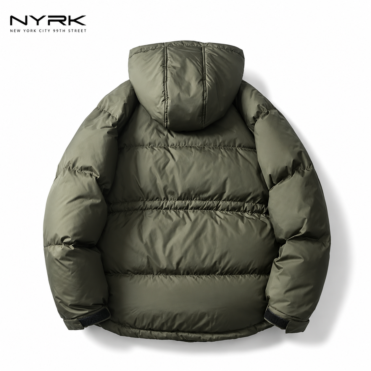 NYRK.ニューヨカー 中綿ジャケット フード付き ミリタリーブルゾン メンズ