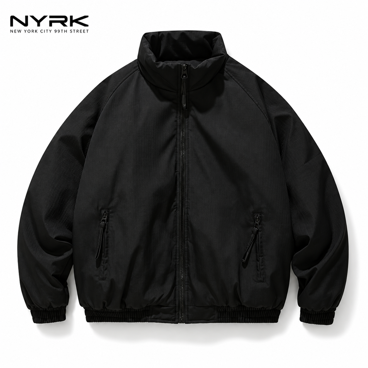 NYRK.ニューヨーカー スタンドカラー ジップアップブルゾン メンズ