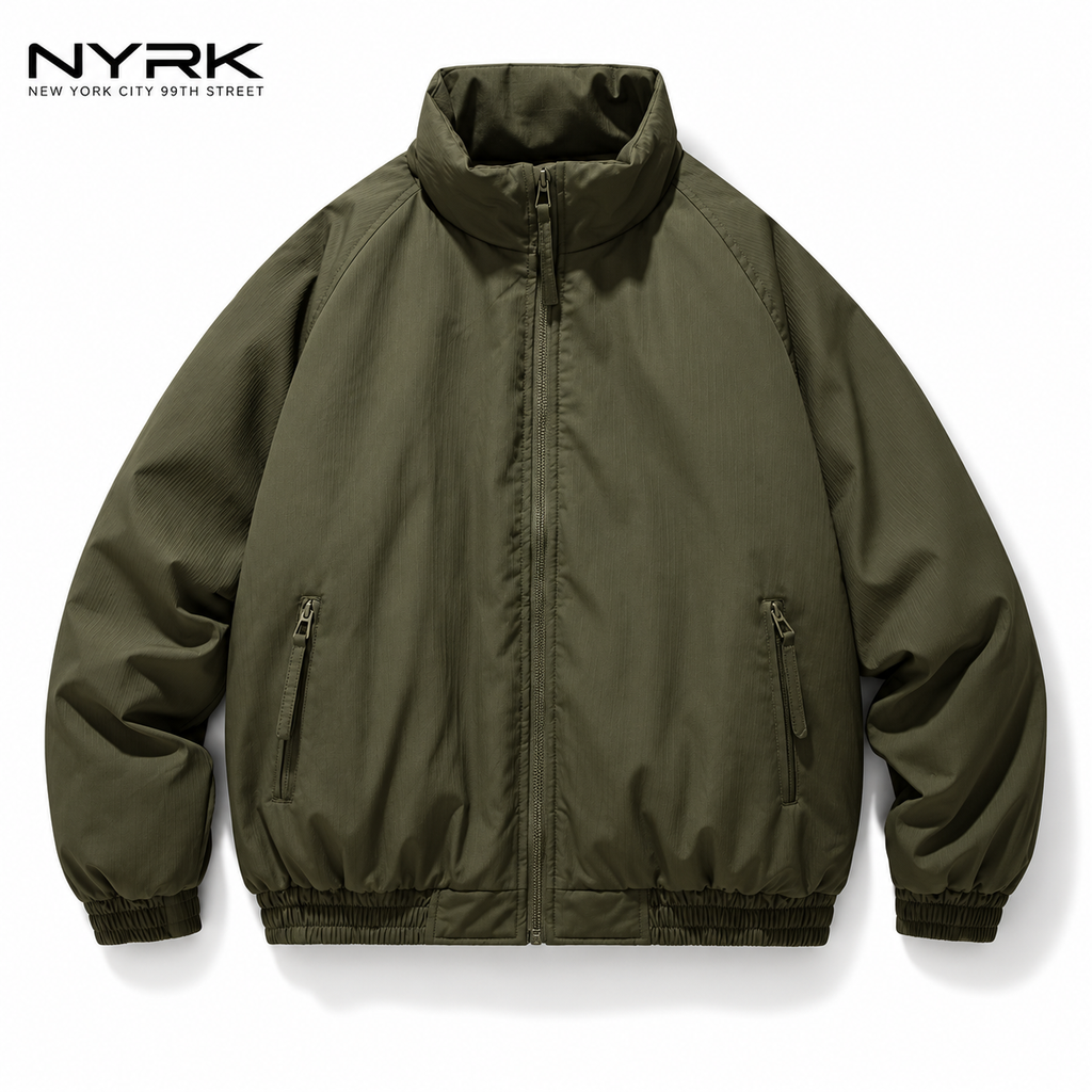 NYRK.ニューヨーカー スタンドカラー ジップアップブルゾン メンズ