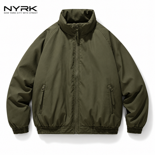 NYRK.ニューヨーカー スタンドカラー ジップアップブルゾン メンズ