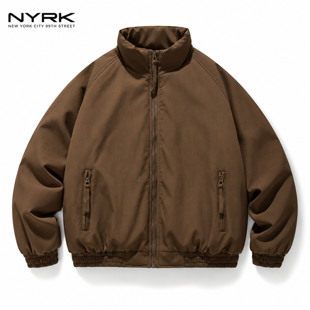 NYRK.ニューヨーカー スタンドカラー ジップアップブルゾン メンズ