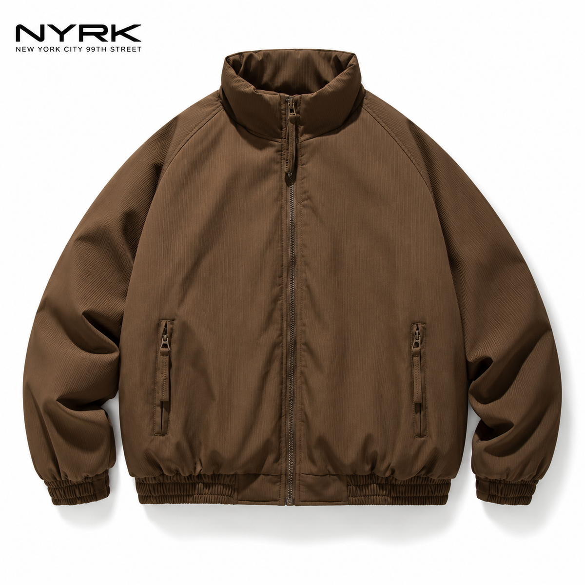 NYRK.ニューヨーカー スタンドカラー ジップアップブルゾン メンズ