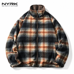 NYRK.ニューヨーカー チェック柄 フランネル ジップアップジャケット リバーシブル メンズ