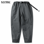 NYRK.ニューヨーカー ベルト付き ワイドテーパード イージーパンツ メンズ