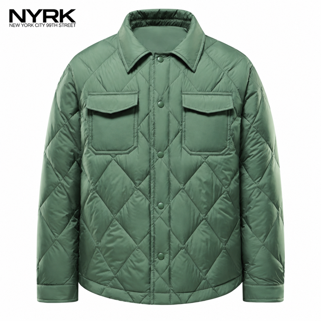 NYRK.ニューヨーカー 中綿キルティング シャツジャケット メンズ