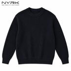 NYRK .ニューヨーカー リブニット クルーネック 長袖セーター メンズ