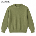 NYRK .ニューヨーカー リブニット クルーネック 長袖セーター メンズ