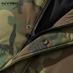 NYRK.ニューヨーカー 迷彩柄 中綿ジャケット フード付き ミリタリーブルゾン メンズ