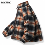 NYRK.ニューヨーカー チェック柄 フランネル ジップアップジャケット リバーシブル メンズ
