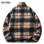 NYRK.ニューヨーカー チェック柄 フランネル ジップアップジャケット リバーシブル メンズ